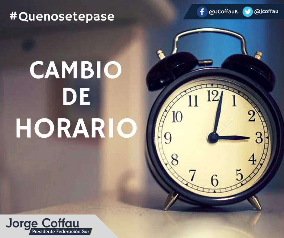 jcoffau's tweet photo. Antes de irse a dormir, no olviden que hay que atrasar el reloj una hora #HorarioDeInvierno
¡Hasta mañana!😀 https://t.co/ikJeE72NdQ