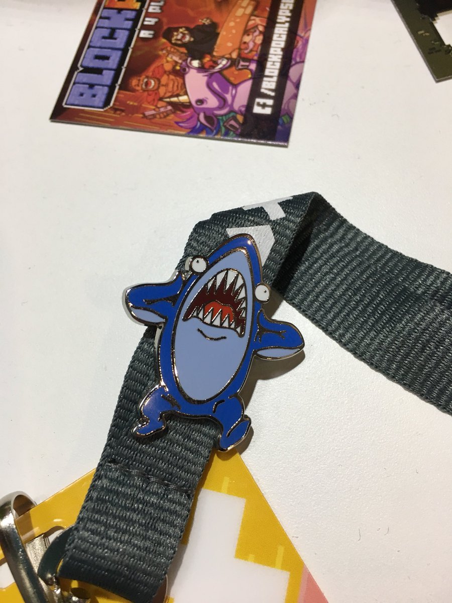 blockpocalypse's tweet image. Less than 3 hours of #PAXAus to go. Last chance to grab a Shark Pinny. Comes with a free #Steam key!! Tell your friends at PAXAus