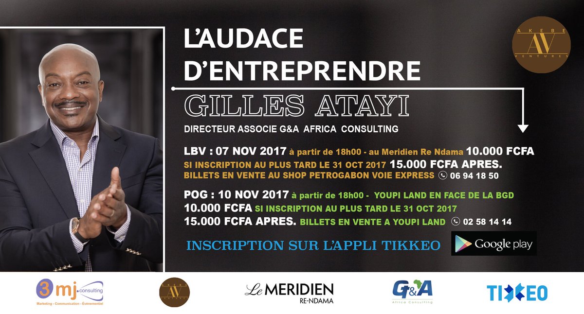 L’Audace d’Entreprendre. Dernières inscriptions sur <a href="/Tikkeo_app/">TIKKEO</a> , ou shop Petro Voie Express à Lbv, ou #Youpi Land à Pog (ancien Moov)