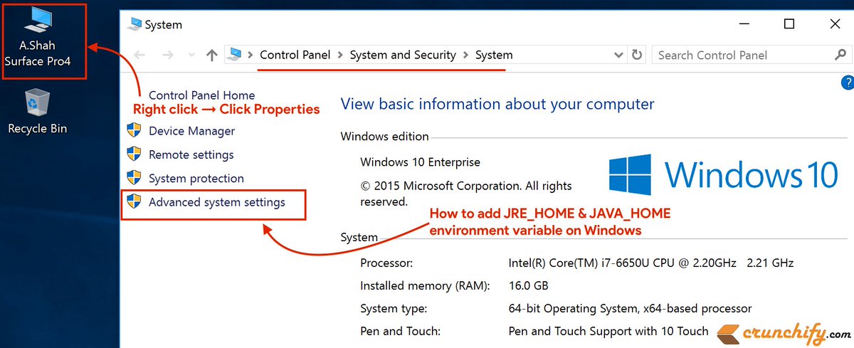 Crunchify's tweet image. How to Setup Configure #Java_HOME and JRE_HOME Environment Variables on Windows? crunchify.com/how-to-setup-c…