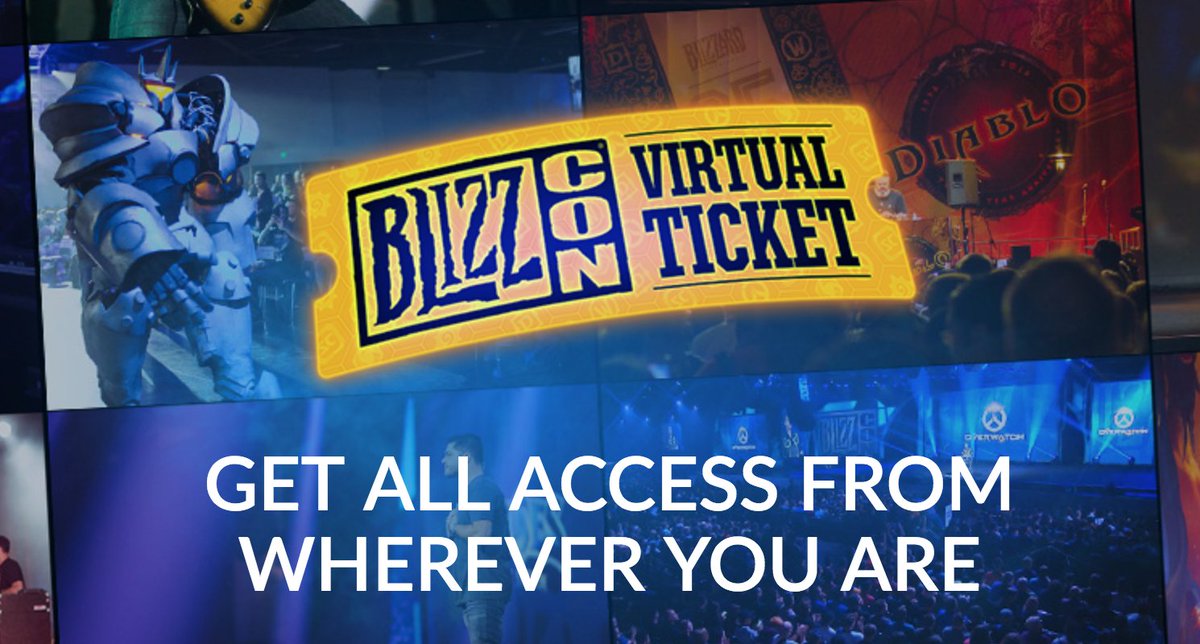I'm excited to be giving away 2 Blizzcon Virtual Tickets (winners drawn on Nov. 2) - enter here: goo.gl/j6CGXv

Good luck!