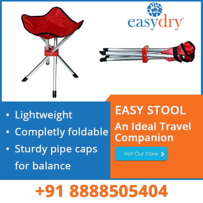 EasyDrySystems's tweet image. An ideal #travel #companion! #EasyStool from #EasyDrySystems is easy to carry in the car when on picnic.
ow.ly/mhYq30f3M4H