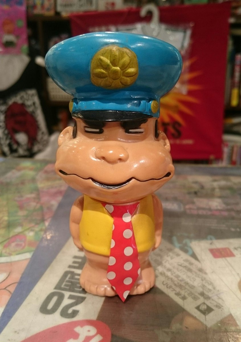 がきデカ　こまわり君　貯金箱　ソフビ レア☆少年チャンピオン がきデカ 少年警察官 こまわり君 ソフビ人形