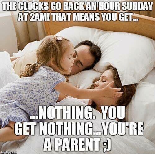 Tasahaa's tweet photo. Been awake for an hour already #clockschange #clocksgoneback #clocks #parenting https://t.co/SNcyFrGllX
