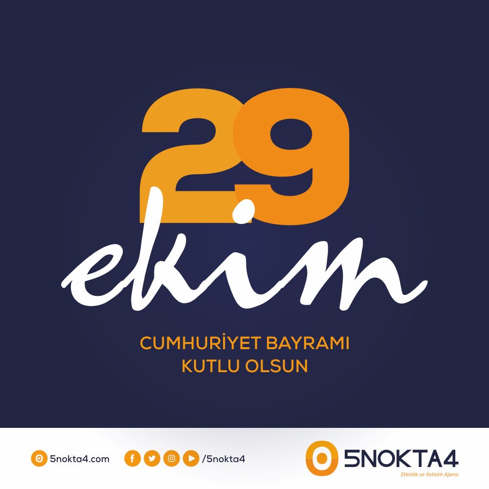 29 Ekim Cumhuriyet Bayramı kutlu olsun. #29Ekim #CumhuriyetBayramı