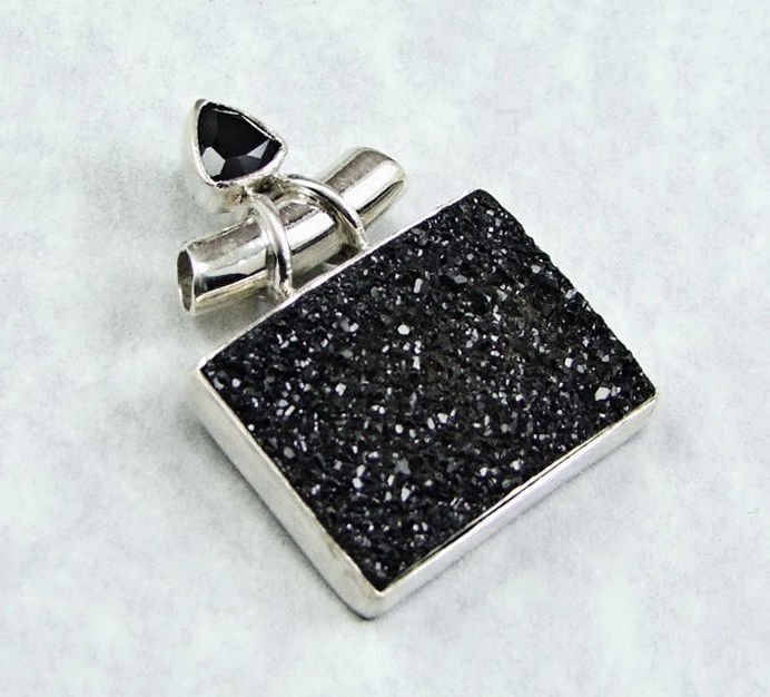 Druzy Sterling Silver Pendant  etsy.me/2ydweBG #druzy #druzypendant <a href="/thesilverbear/">Augie</a>
