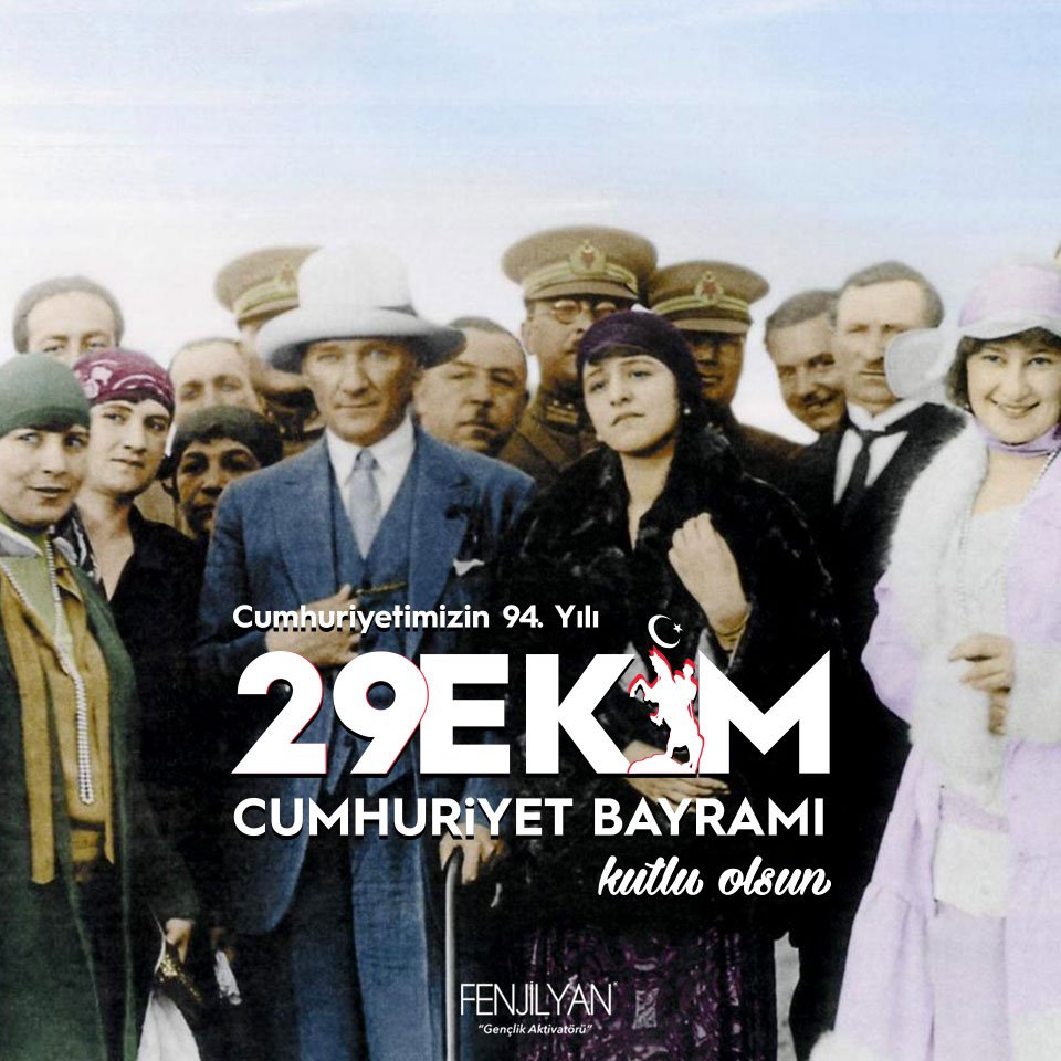 29 Ekim Cumhuriyet Bayramı Kutlu Olsun!
#fenjilyan #29Ekim #CumhuriyetBayramı