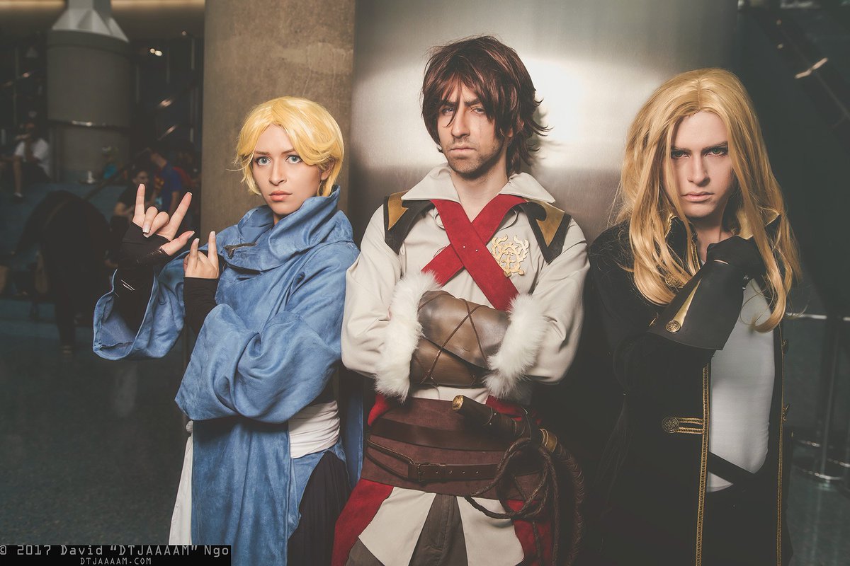 COSPLAY!@Aicosplays as Sypha & Alucard, @lightgetsout as Trevor Belmont. 