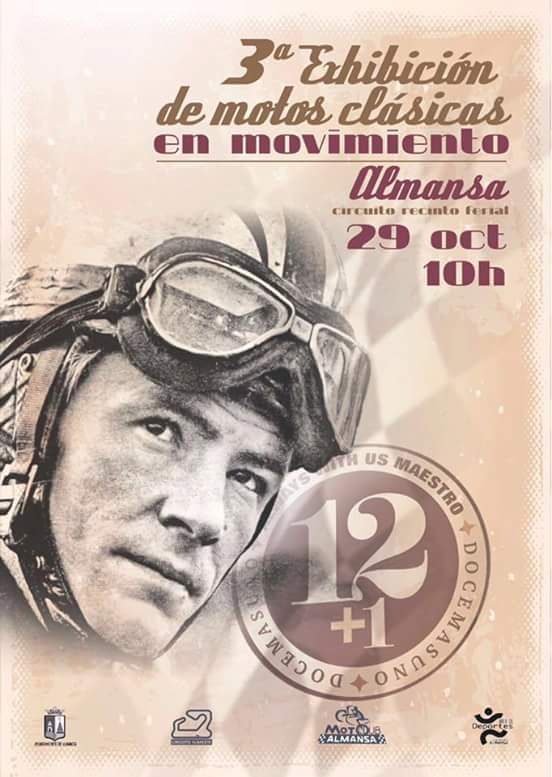 EventosAlmansa's tweet photo. Deportes. 3 Exhibición motos clásicas en movimiento. Domingo 29 octubre 10:00 #Almansa https://t.co/gMpakEA4mR https://t.co/4GnKa6ZGKQ