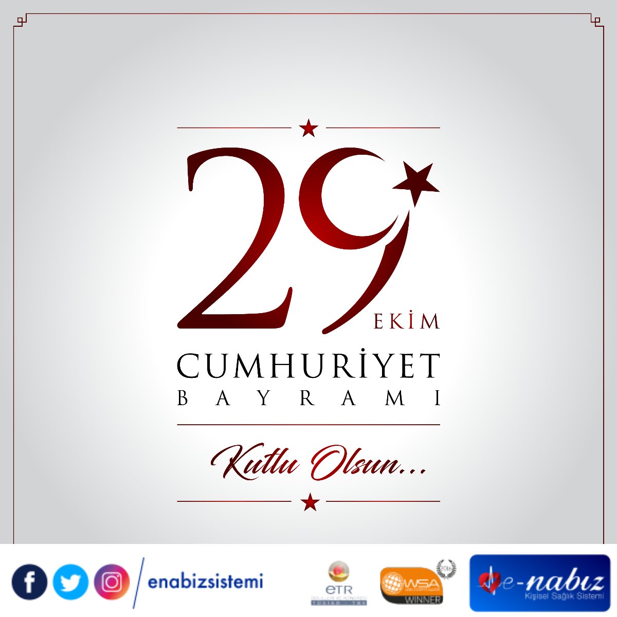 enabizsistemi's tweet photo. Cumhuriyetimizin 94. yılı kutlu olsun!
#29Ekim #CumhuriyetBayramı #kutluolsun https://t.co/oEzXDm36Xa