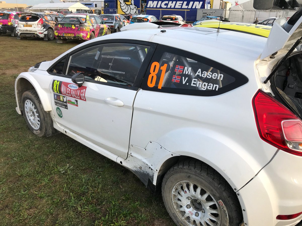We are ready for the last day of #WalesRallyGB. Next up a short service.