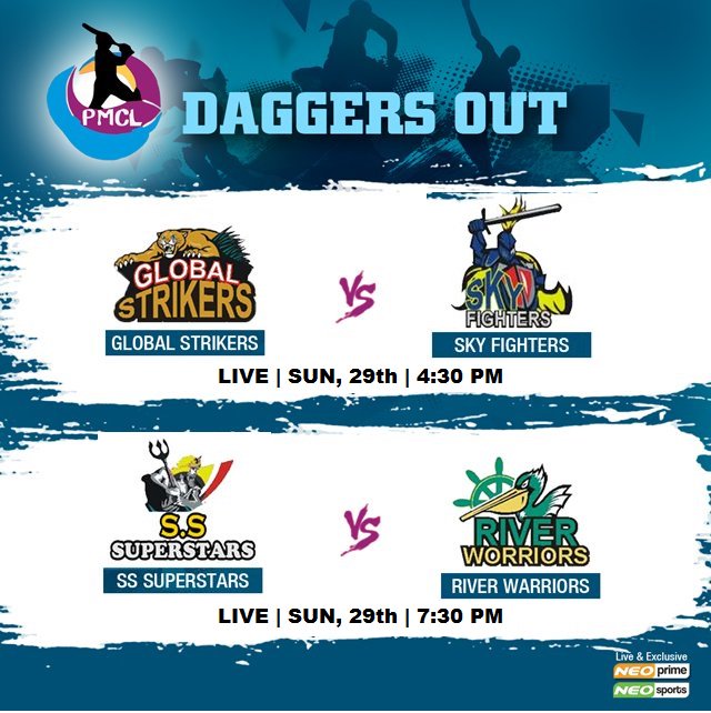 PMCL9's tweet photo. Big Matches today! In #PMCL 2017.Who do you think will triumph? Watch the matches LIVE on NeoSports @ 4.30 PM onward! #cricket #delhi #noida https://t.co/lDhJAnV67p