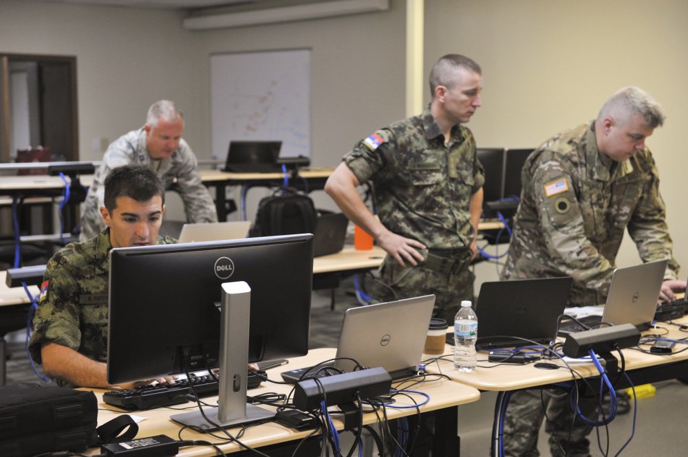 USArmyEURAF's tweet photo. #StatePartnershipSunday: @OHNationalGuard &amp; Serbia {2006} partner for #CyberTesla exercise https://t.co/IzP4Ls3bnz #StrongEurope https://t.co/OJFPk9208i