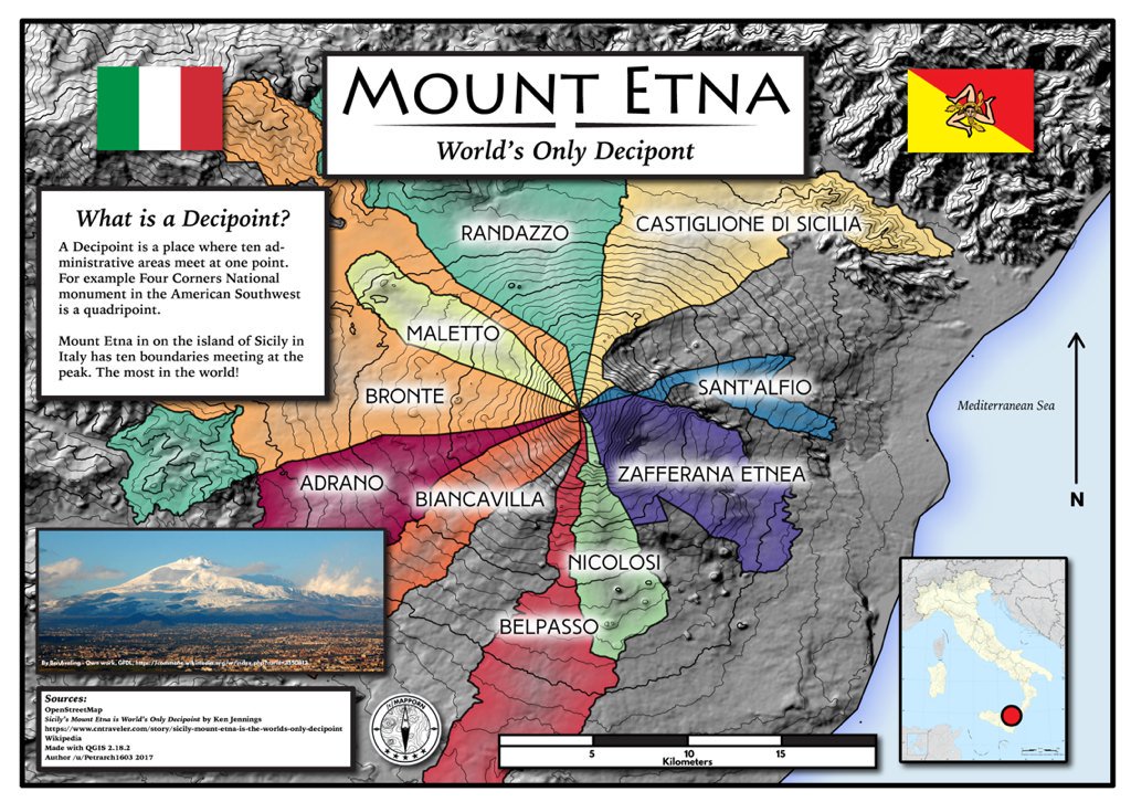 amazingmap's tweet photo. Mount Etna: The World's Only Decipoint https://t.co/uYEWAtEnZC