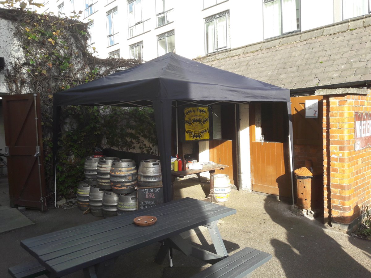 TheWesternPub's tweet photo. BBQ and garden bar are ready to serve your pre match refreshments https://t.co/RmI49xrTY5