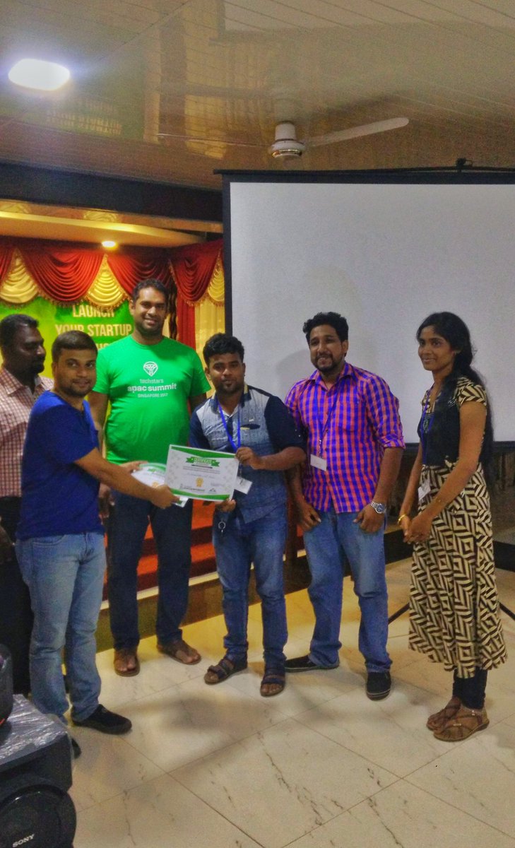 ReadMeSriLanka's tweet photo. The second place winner of #StartupWeekend Trincomalee is LEE #SWTrinco @StartupWeekend https://t.co/Ym2XC7Gk7e