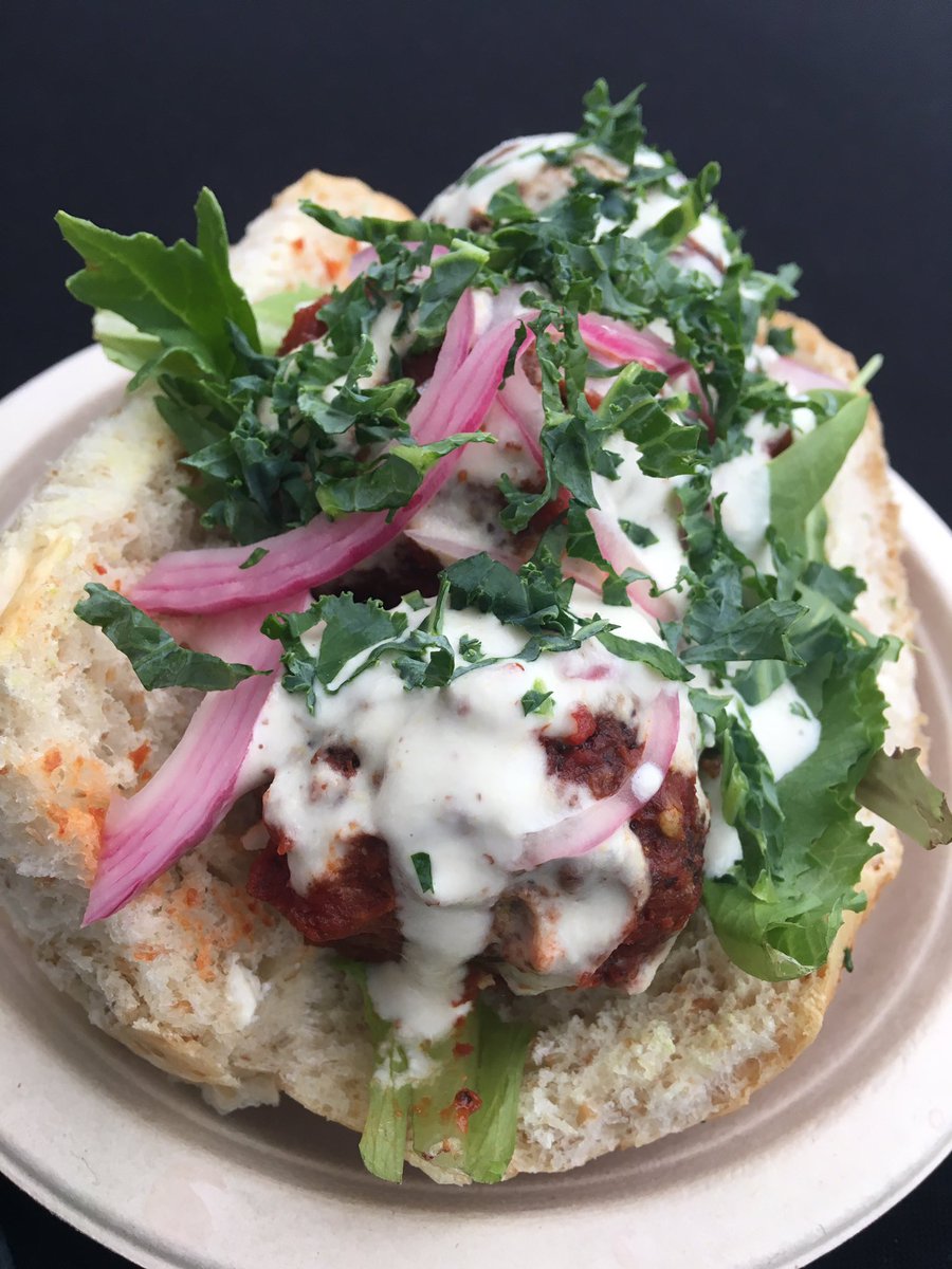 RTRkitchen's tweet photo. We are at Kingfield Market selling Loveball subs, Mac n Cheese Vegg-rolls, Walking Tacos and Tofu Hash Benedict until 1pm today. https://t.co/A9yJPm0sn6