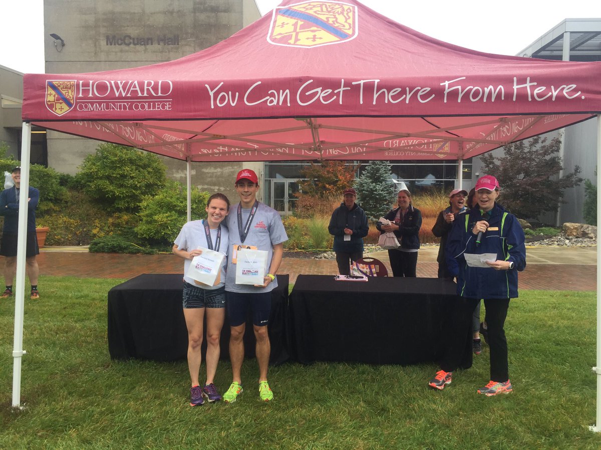 HowardCC's tweet photo. Congrats to our top male & female runners - who happen to be married! 🏆🏆 #hccchallenge https://t.co/RpbrkQmyo6