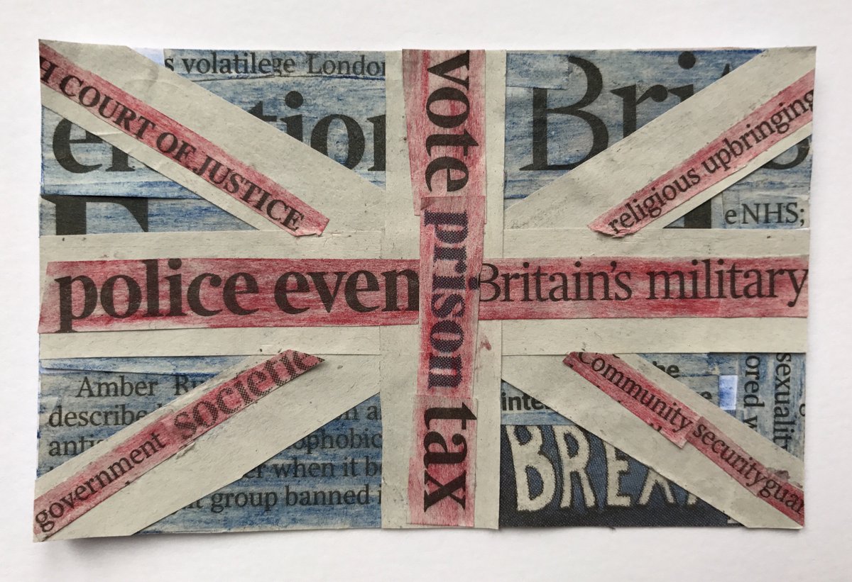 conniebshea's tweet photo. Newspaper Collage of British Values 
#FEBritishValues17 https://t.co/iPpKsJoeht