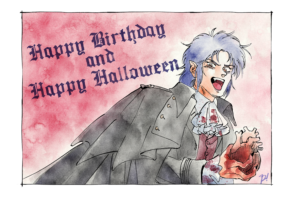 マシュマーさんお誕生日おめでと～!
そしてハッピーハロウィン🦇🍷 