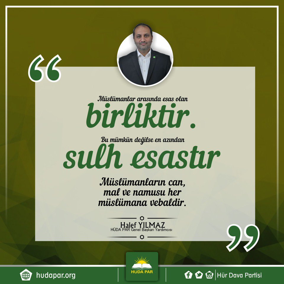 AkdenizPortali's tweet photo. . @DrHalefYilmaz ; Müslümanların can, mal ve namusu her müslümana vebaldir. https://t.co/mrTn6MY3cc