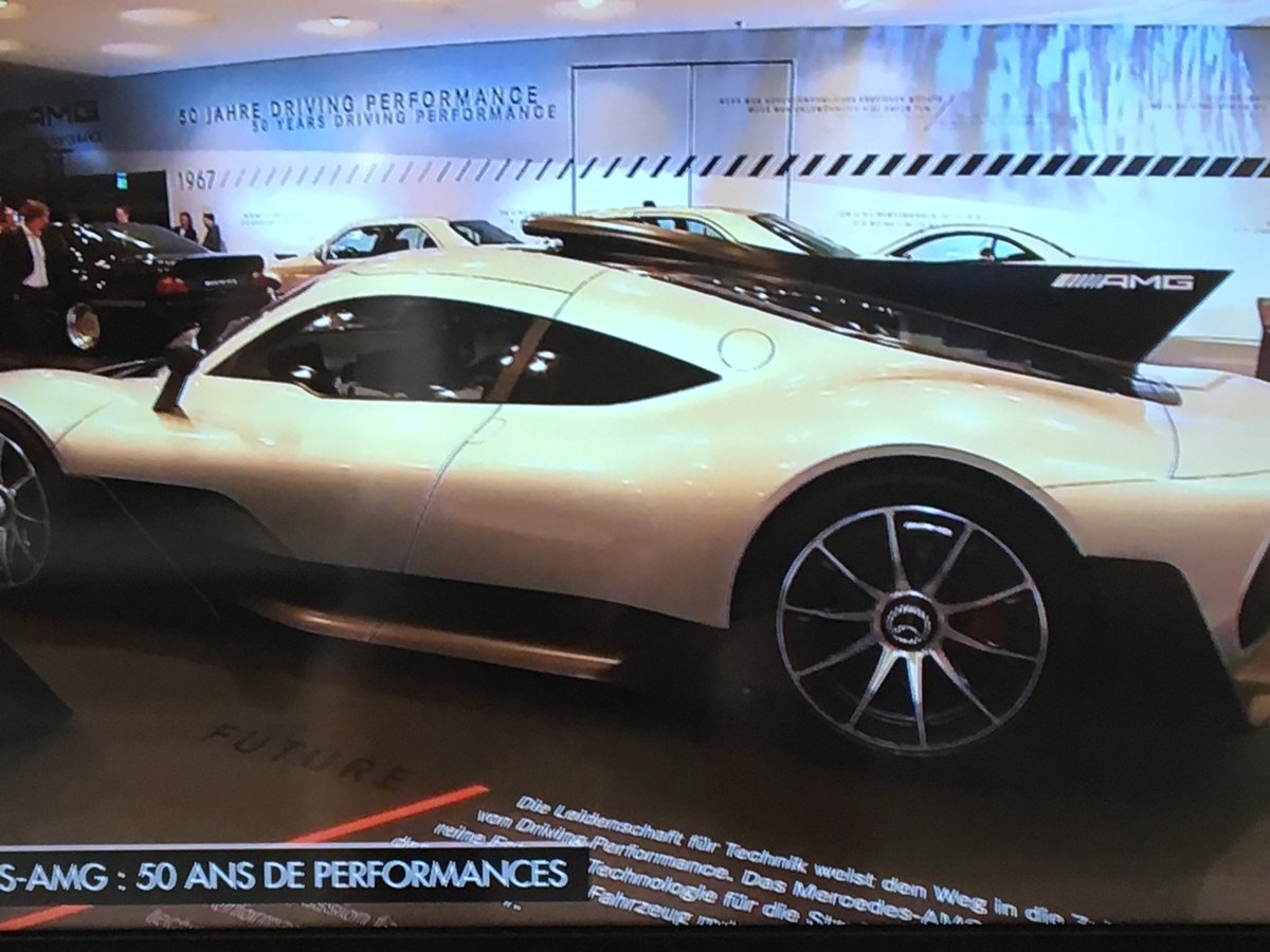 Guillaume_F1's tweet photo. Superb @automoto_TF1 this morning for 50 years of AMG In the company of our friend @jpgagick !!!!!! @MercedesAMG #50YearsofAMG #TF1 suit 1 https://t.co/ynwgWFmoFD
