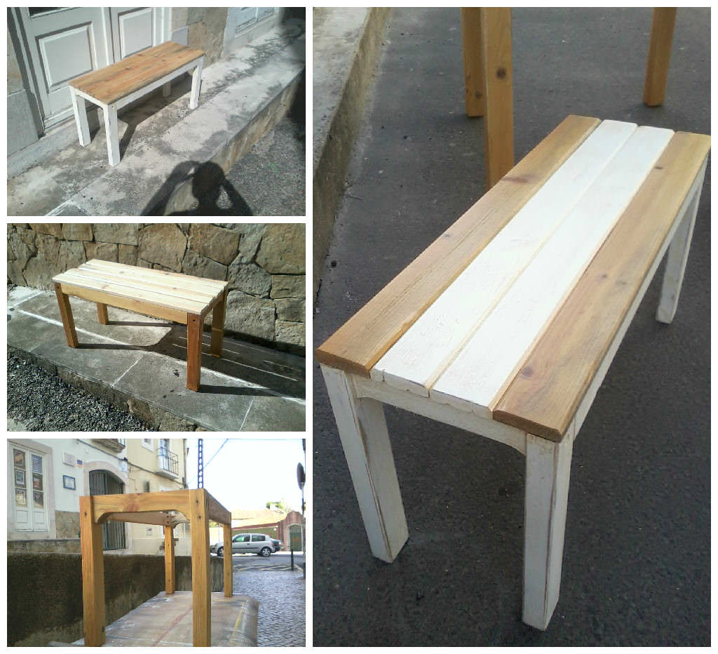 iRecyclart's tweet photo. Small Pallet Bench : https://t.co/WJbbIilVtP - #Entrance #Lobby #PalletBench #RecyclingWoodPallets https://t.co/RoqrYZo5Uf