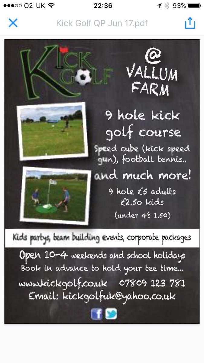 kickgolfuk's tweet photo. Sun is shining and the course has had a cut and ready to go! Still 50%off today come up and get kick it! https://t.co/6d9UxP5zgF