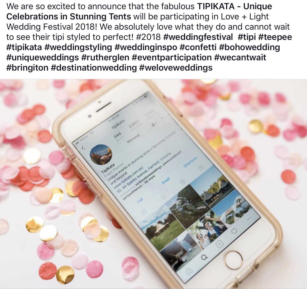 TipiKata's tweet photo. Come check us out at Love + Light Wedding Festival in Rutherglen, February 2018! #weddingseason #victoria #loveandlight #wedding #tipi https://t.co/1Ir2HRSZV9