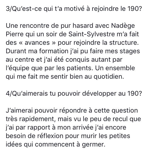 Le190_Paris's tweet photo. Chaque semaine faites connaissance avec un membre de l’équipe #Le190. Aujourd’hui Alexandre, secrétaire médical, répond à nos questions. https://t.co/eEOpWCDb1D
