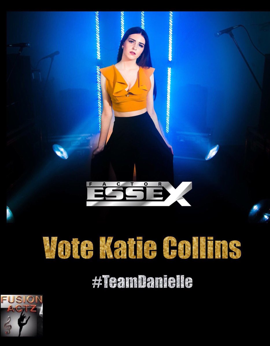 FusionActz's tweet photo. Wishing our vocalist Katie the best of luck on this weeks Factor Essex live show themed Rock Week. Go out and rock that stage Katie 🎤🎸☘️☘️ https://t.co/e0DuxOdRAn