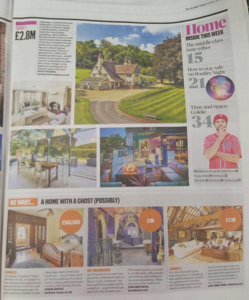 hunterandco's tweet photo. Thank you @TheSTHome for featuring our Edwardian Exquisiteness in today's paper #homestolustafter #hottesthomes #woldingham #surrey #7bed https://t.co/FXFYkKgYY5