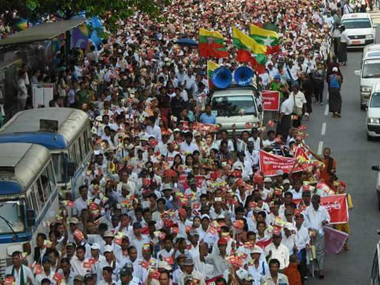 (today views )
#Myanmar  Army was Actions , support protest.
Myanmar society with ARMY.

(Yangon in Myanmar)

<a href="/UN/">United Nations</a>
<a href="/realDonaldTrump/">Donald J. Trump</a> 
<a href="/hrw/">Human Rights Watch</a>