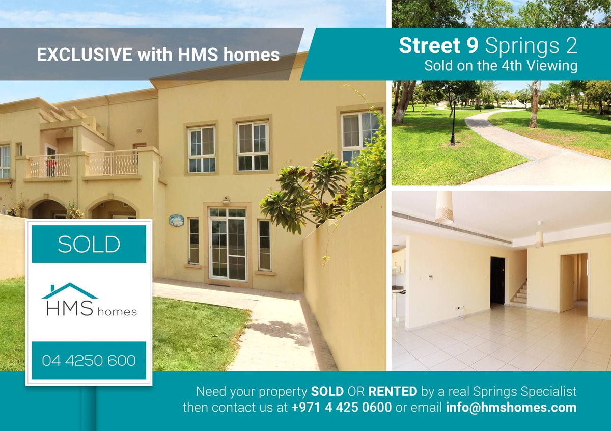 #SOLD #exclusive with #HMShomes & #Sold on 4th Viewing
Need your #property Sold in #EmiratesLiving or surrounding areas get in touch