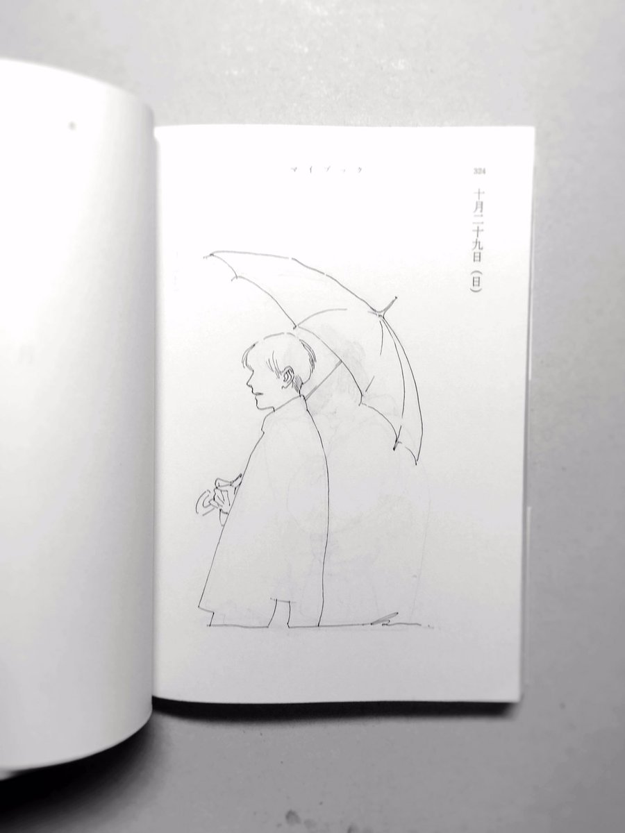 雨と傘と

#1日1絵_k
#inktober2017 