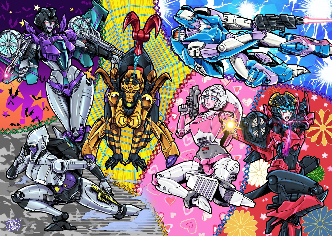Transformers stop Motion:when Elita one/Catwoman do Jojo pose.
