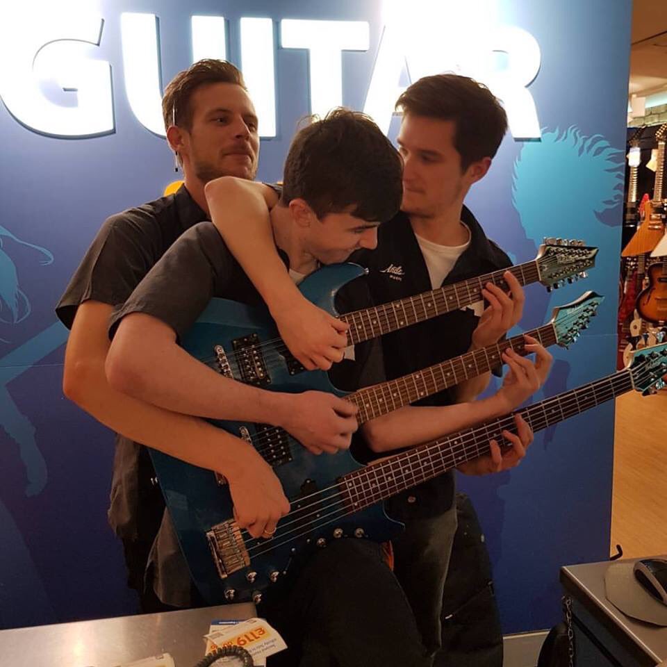 andertonsmusic's tweet photo. Our Guitar department has reached its final form. #terrifying https://t.co/o3vmuLun8P
