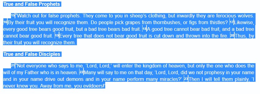 Jesus had some things to say to the religious people of his day. Here's one.