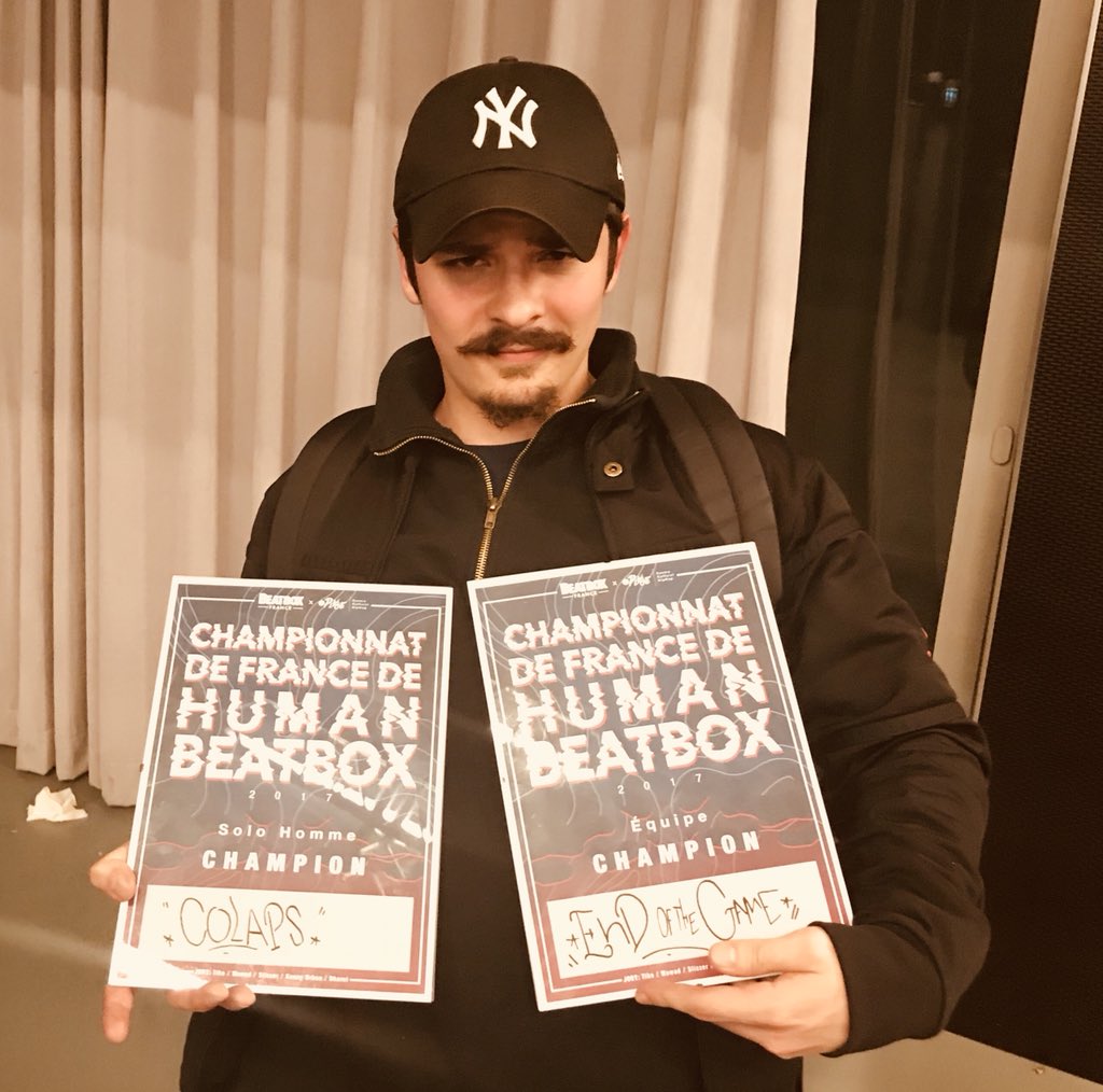 JmLOriginal's tweet image. #Colaps est le nouveau champion de France de beatbox 2017. 

#beatbox #HumanBeatbox #Battle #HipHop  #LaPlaceHipHop