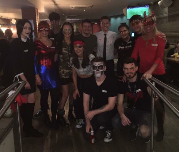 BelmillHotel's tweet photo. 👻☠️#Halloween #staffcostumes #belmill #team #spookysaturday https://t.co/mjjztRwssd