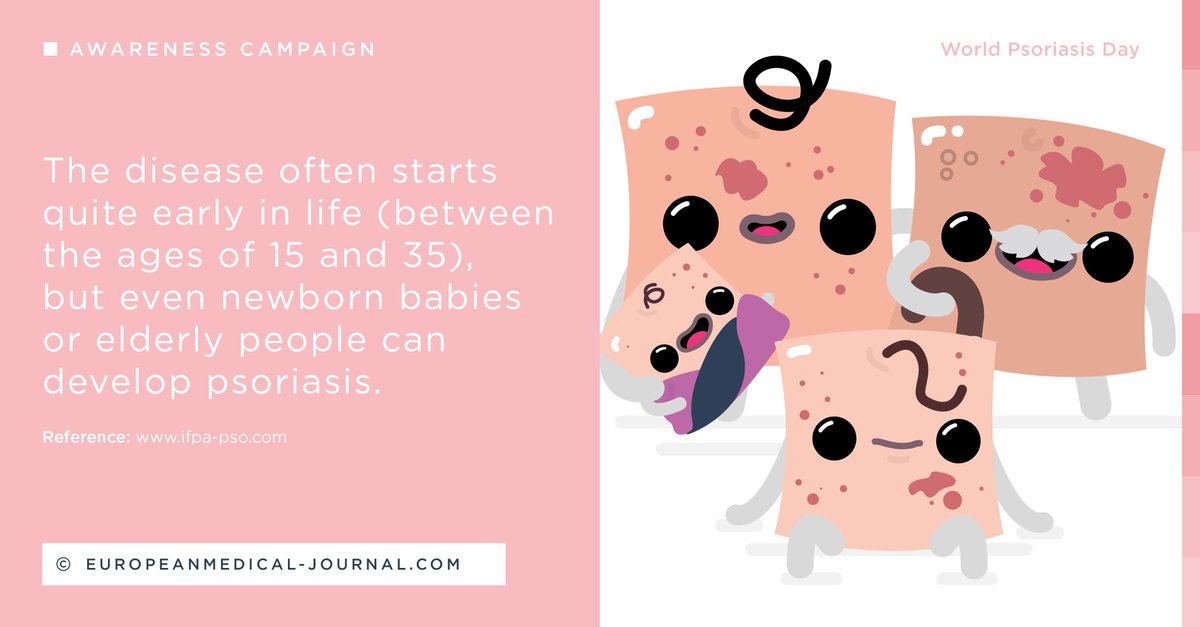 EMJReviews's tweet photo. World #Psoriasis Day: 'The disease often starts quite early in life (between the ages of...' #WPD17 #Dermatology https://t.co/BBXTRW2an6 https://t.co/fwlRWI9Edd