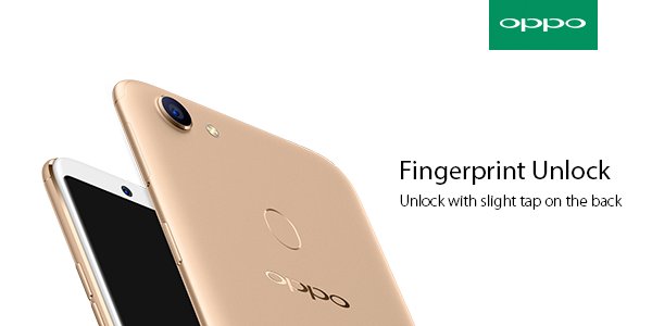 The fingerprint unlock placed at the back of the #OPPOF5 will make it a cakewalk to unlock your phone! #CaptureTheRealYou