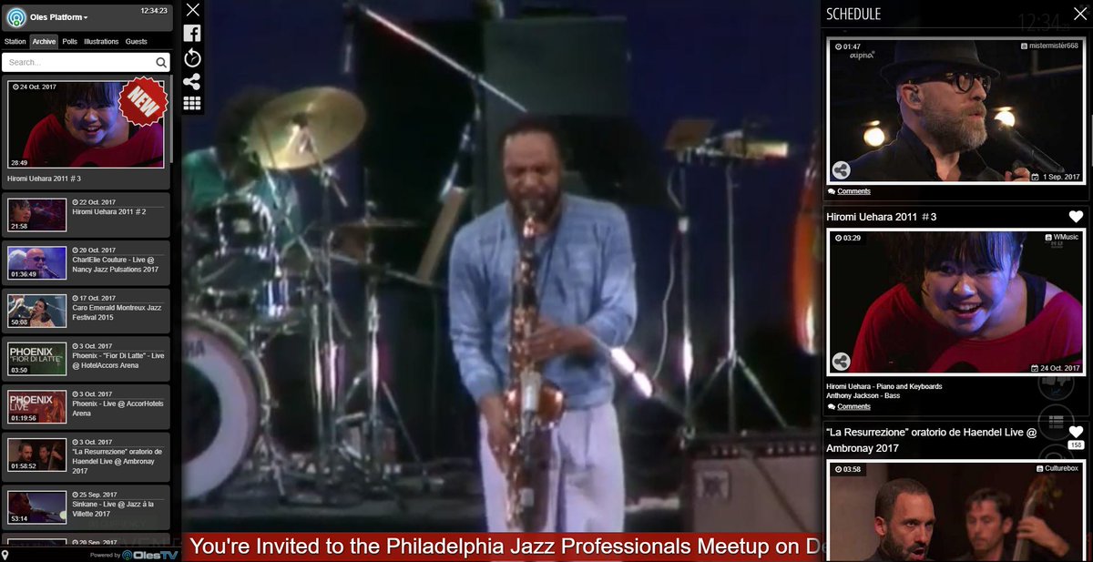 OlesPlatform's tweet photo. Jazz concerts, shows and more. 24/7
https://t.co/ATHPlLWrHY https://t.co/Hdn3DxDA5M