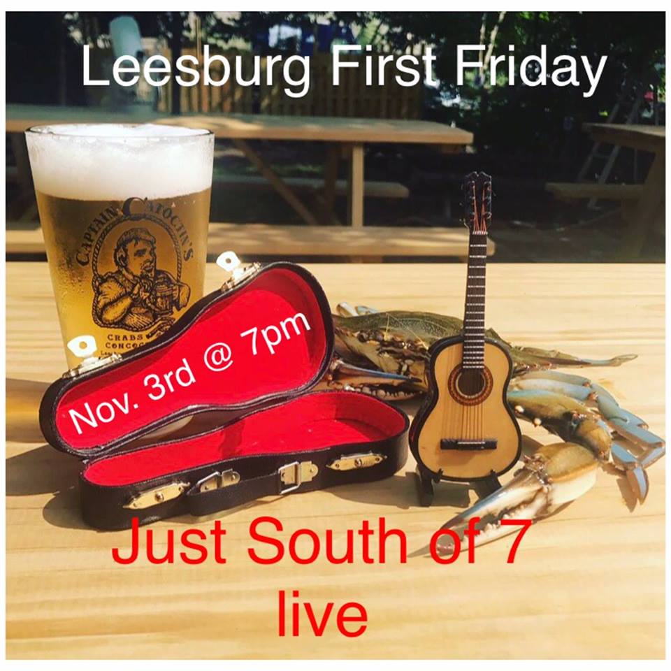 LoCoEntertain's tweet photo. FRIDAY -- @CaptainCatoctin don't miss @JustSouthof7 LIVEAGAIN for #LeesburgFirstFriday #Leesburg Nov 3rd 7pm https://t.co/6m8KnOaXvt