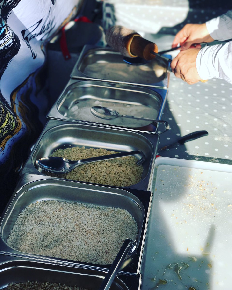 makersmarketmcr's tweet photo. Come and see the theatre of Chimney Stack Cakes today at #WestDidsbury!... Great to watch and even better to eat! Nomnomnom #Topfodder https://t.co/P1LPAs5WQ7
