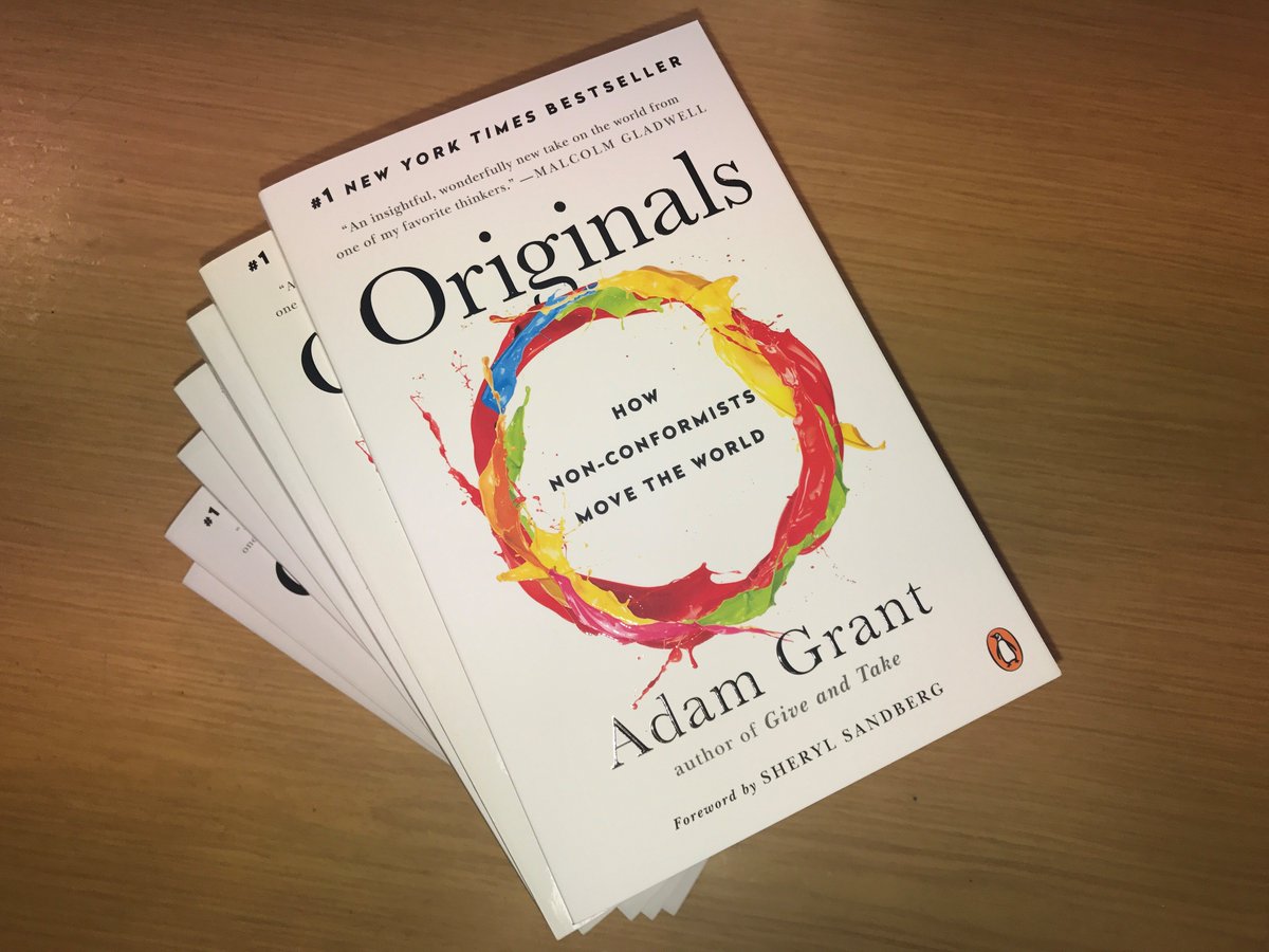 AdamMGrant's tweet image. I’m giving away 25 signed copies of #Originals. To enter, retweet this by 7pm ET.