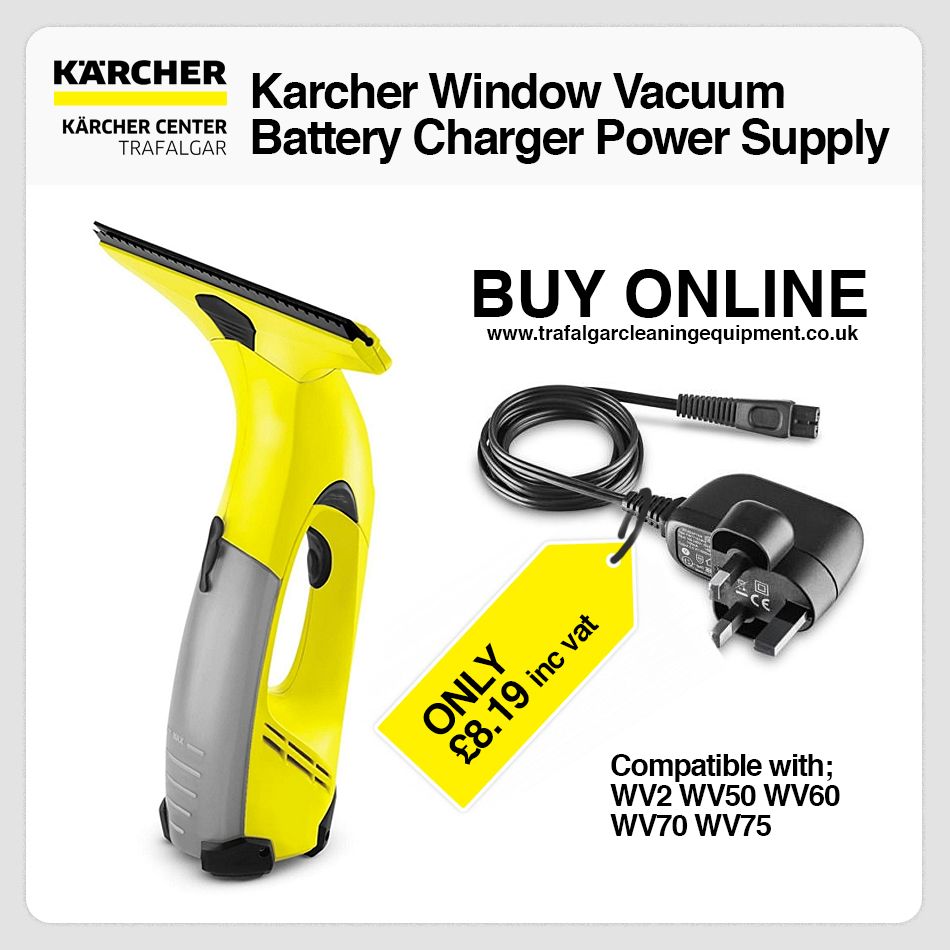 Always good to have a spare! Buy your Karcher Window Vac Battery Charger replacement here buff.ly/2ln8pS9