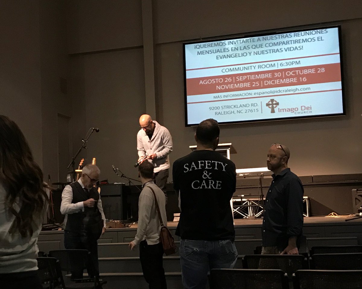 toddjrobertson's tweet photo. Nice bonus. Stayed in town after #rtn2017 conference and get to hear @STimmis preach at Imago Dei Church. https://t.co/r5KlYCQaU7