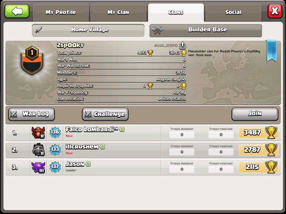 We are still looking for some spooky clashers to join us for our spooky Halloween war. Search is tomorrow night. Apply here: