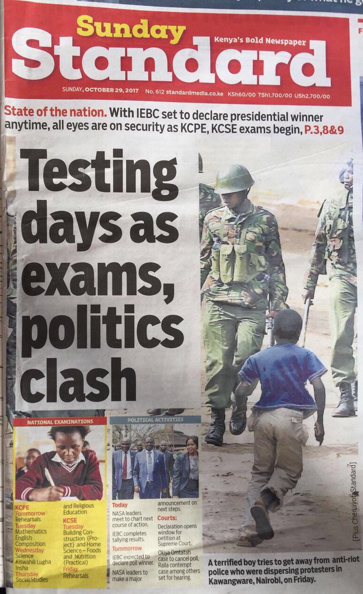 NPSOfficial_KE's tweet photo. The boy appears to be running towards the police for refuge and safety and not getting away.Let's exercise fairness in our reporting https://t.co/JgH59myiYm